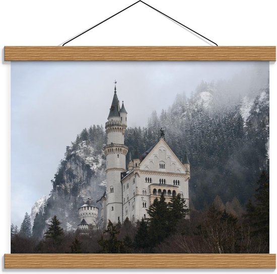 Schoolplaat – Duits Kasteel - 40x30cm Foto op Textielposter (Wanddecoratie op Schoolplaat)