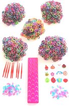 Loom Twister Loombandsset Dots Junior Roze 5000-delig