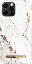 iDeal of Sweden - iPhone 12 Pro Hoesje - Fashion Back Case Carrara Gold