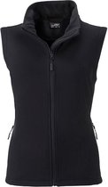 James and Nicholson Vrouwen/dames Promo Softshell Vest (Zwart/Zwart)