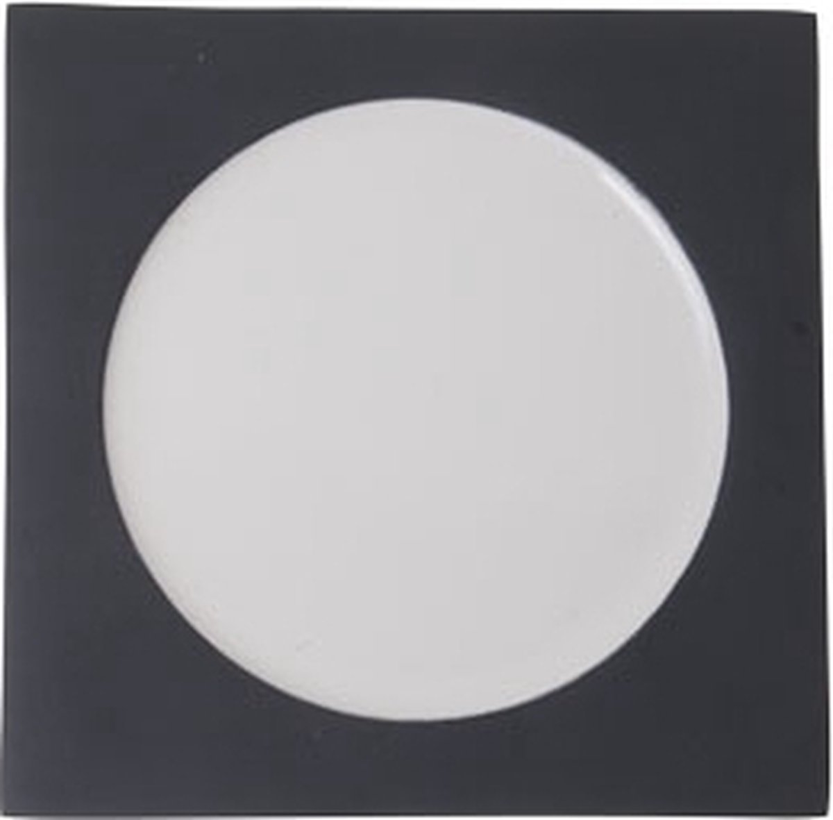 Alu Coaster S6 10cm  White Enamel Greygraphite