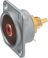Neutrik NTR-NF2D-2 Connector Rca Male Metaal Rood