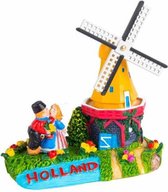 Tafereel Molen/tulpen/kuspaar Holland - Souvenir