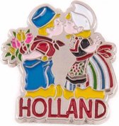 Pin Kussend Paar Holland Zilver - Souvenir