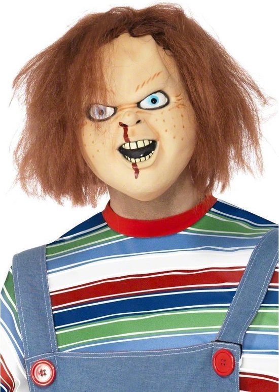 Masque Chucky ™ pour adultes Masque d'Halloween - Masque de pansement -  Taille unique