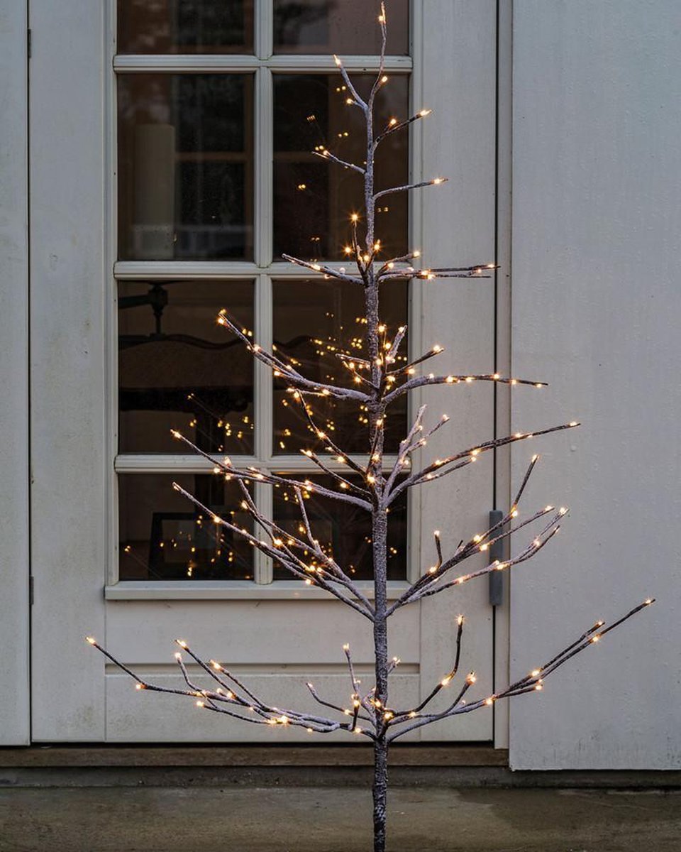 Sirius Alex kerstboom 210cm bruin met sneeuw 480 lampen LED