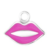 Zilveren oorbelhanger lip Mix&Match