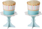 Cake Cups S16 2 Ass Lign-green 5x4.5cm