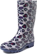 Gevavi Boots | Romy kinder- en dameslaars PVC | Maat 28 | Grijs Panter