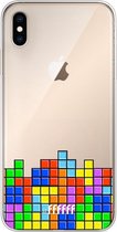 6F hoesje - geschikt voor iPhone Xs Max -  Transparant TPU Case - Tetris #ffffff