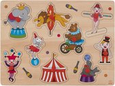 Engelhart Houten Knopjes Puzzel Circus 9 Stukjes