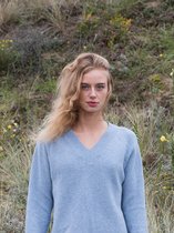 Loop.a life - Heren Trui - Duurzame Trui - Soft V Sweater – Ice Blue - Heren Sweater - Maat XL