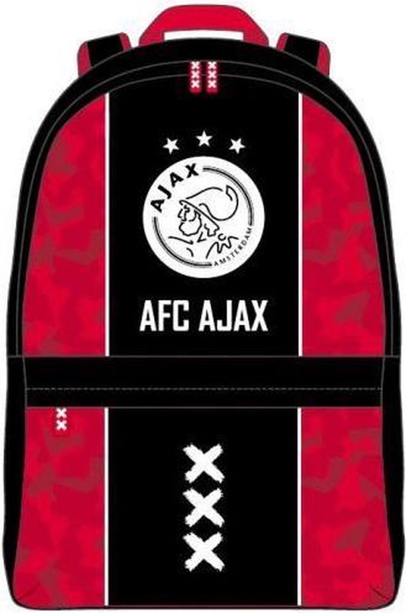 Ajax groot rugzak kids zwart/rood | bol.com