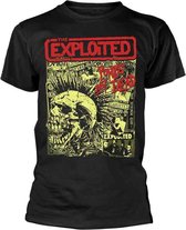 The Exploited Heren Tshirt -XL- Punks Not Dead Zwart