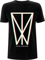 Within Temptation Heren Tshirt -M- Glitch Icon Zwart