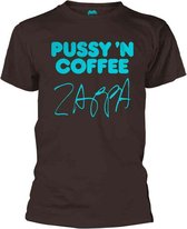 Frank Zappa Heren Tshirt -L- Pussy N Coffee Bruin