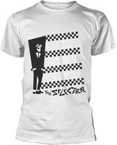 The Selecter Heren Tshirt -L- Two Tone Stripes Wit