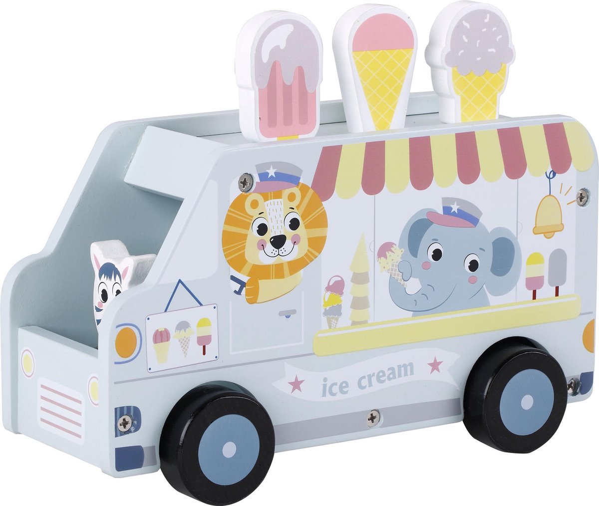Afbeelding van product Playwood houten auto - IJscowagen