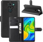 Book Case - Xiaomi Redmi Note 9 Hoesje - Zwart