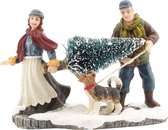Luville - Carrying a tree - Kersthuisjes & Kerstdorpen