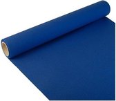 Set van 3x stuks tafelloper donkerblauw 300 x 40 cm papier