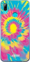 Honor 10 Lite Hoesje Transparant TPU Case - Psychedelic Tie Dye #ffffff