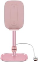 Baseus Universele Bureau Houder Met Draadloos Opladen Functie Roze