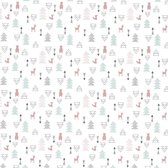 Cadeaupapier inpakpapier geschenkpapier rol Kerst Silver 70 centimeter x 200 meter