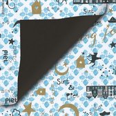 Cadeaupapier inpakpapier geschenkpapier rol Sint Gold Duo 50 centimeter x 200 meter