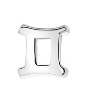Lucardi Dames Zilveren hanger sterrenbeeld - Hanger - 925 Zilver - Zilverkleurig