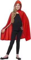 SMIFFYS - Cape rouge avec capuche pour enfant - 128/140 (7-9 ans) - Accessoires de vêtements pour bébé > Capes