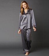 Zijden Dames Pyjama Sleep-In Zinc - Large - 100% zijde
