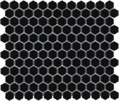 0,78m² - Mozaiek Tegels - Barcelona Hexagon Zwart 2,3x2,6