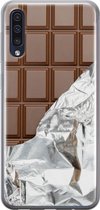 Samsung Galaxy A50/A30s hoesje siliconen - Chocoladereep - Soft Case Telefoonhoesje - Print / Illustratie - Bruin