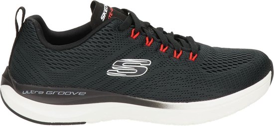 Skechers heren sneaker - Zwart - Maat 43 | bol.com