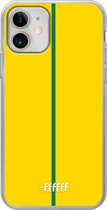 iPhone 12 Mini Hoesje Transparant TPU Case - FSC Groen & Geel #ffffff