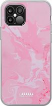 iPhone 12 Pro Max Hoesje Transparant TPU Case - Pink Sync #ffffff