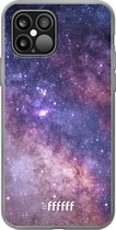 6F hoesje - geschikt voor iPhone 12 Pro - Transparant TPU Case - Galaxy Stars #ffffff
