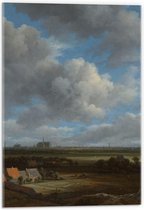 Acrylglas - Oude meesters - Gezicht op Haarlem, Jacob Isaacksz van Ruisdael - 40x60cm Foto op Acrylglas (Met Ophangsysteem)