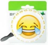 fietsbel Emoticon Tears eyes wit/aqua/geel 80 mm