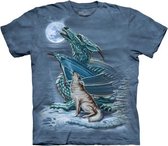 T-shirt Dragon Wolf Moon M