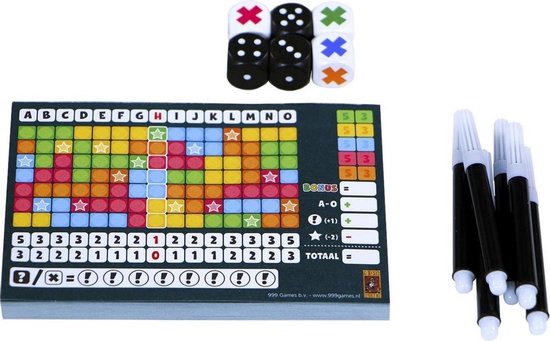 Thumbnail van een extra afbeelding van het spel Spellenset - 2 stuks - Keer op Keer - Dobbelspel & Scoreblok 3 stuks Level 2, 3 en 4