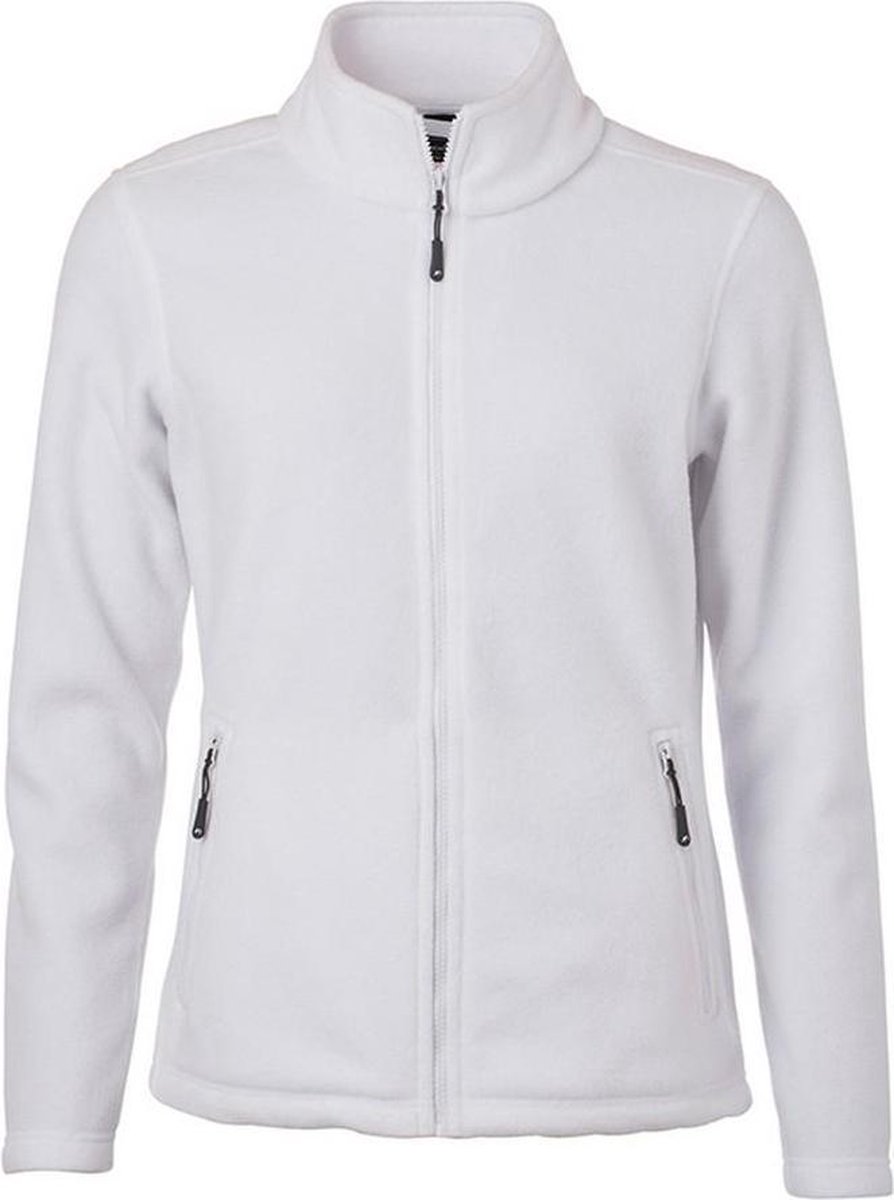 James and Nicholson Dames/dames Fleece Jasje Wit
