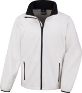 Result Heren Kernafdrukbaar Softshell-jasje (Wit/zwart)