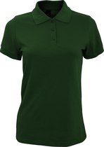 SOLS Dames/dames Prime Pique Polo Shirt (Fles groen)