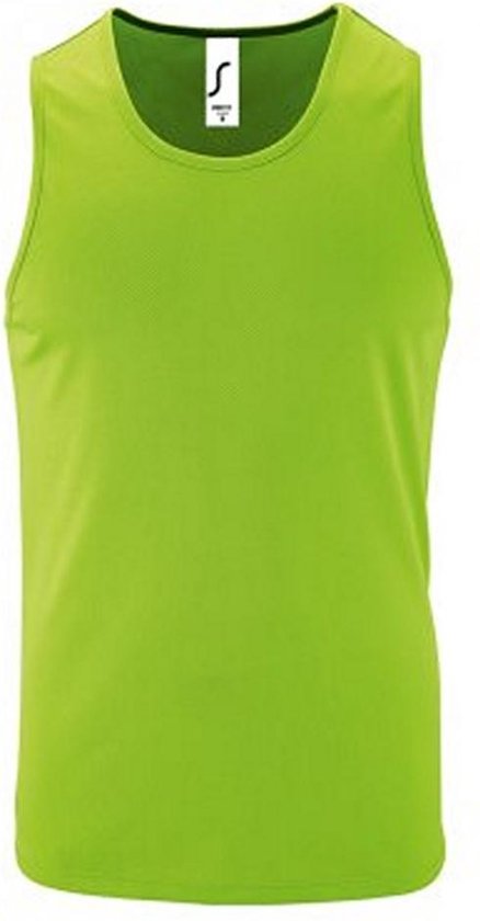 SOLS Heren Sportieve Performance Tank Top (Neon Groen)