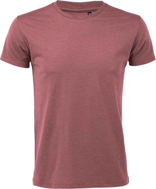 SOLS Heren Regent Slim Fit T Shirt met korte mouwen Oud Roze bol