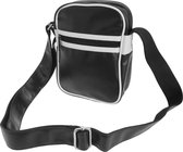 Bagbase Originele Retro Schouderriem Kruisbody bag (Pakket van 2) (Zwart/Wit)