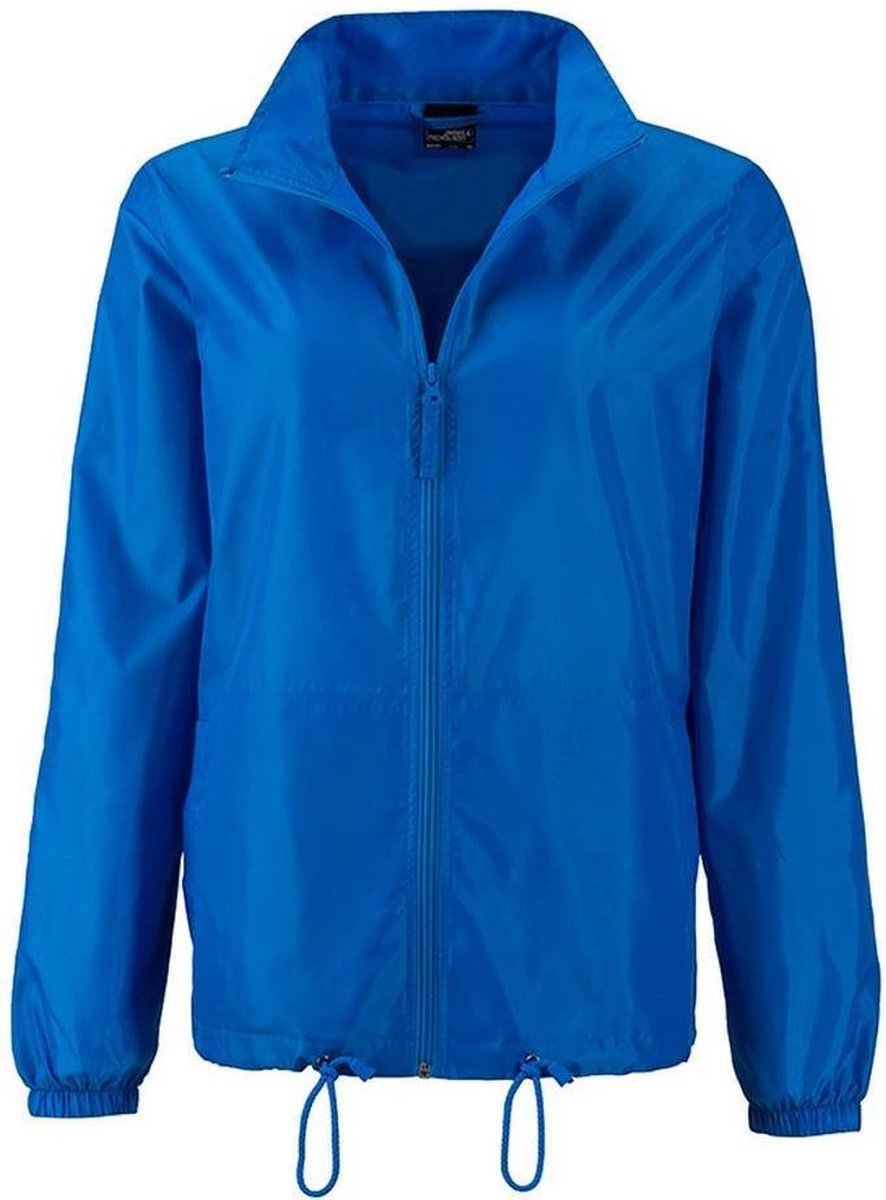 James and Nicholson Regenjas Dames Met Capuchon Regenpak Regenjas Dames Waterdicht Regenjassen Helder Blauw