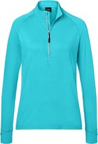 James and Nicholson Dames/dames Half Ritssport Top (Turquoise)